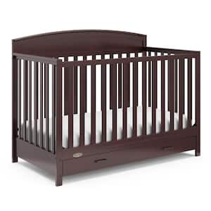 Dream On Me Espresso Ashton Convertible 5 in 1 Crib 660 E The Home Depot