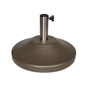 US Weight Fillable Resin Patio Umbrella Base in Bronze