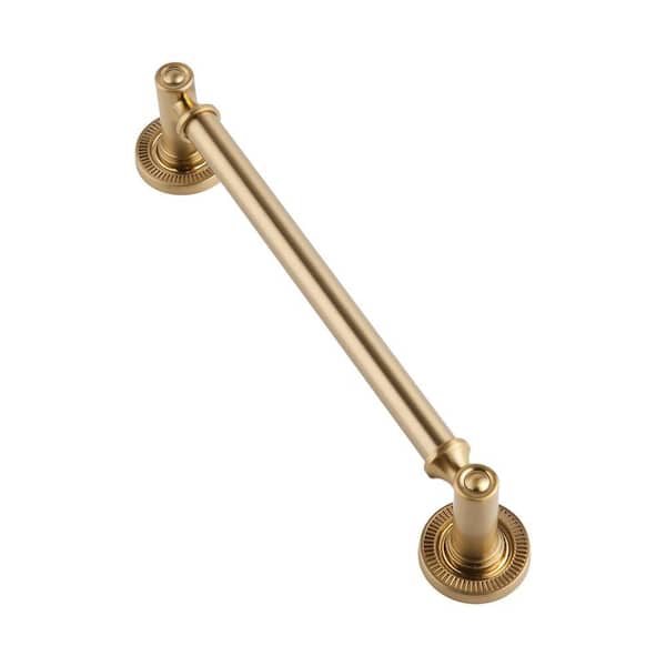 Minted 6 in. Center-to-Center Satin Brass Cabinet Pull
