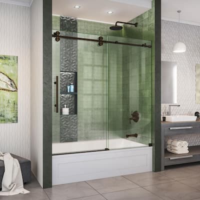 55 In 59 Bathtub Doors, Can You Use A Shower Door On Bathtub