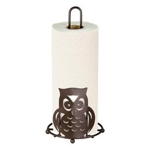 Bronze Paper Towel Holder Owl