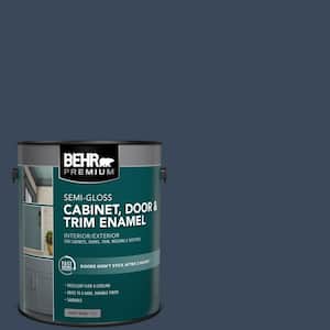 1 gal. #M500-7 Very Navy Semi-Gloss Enamel Interior/Exterior Cabinet, Door & Trim Paint