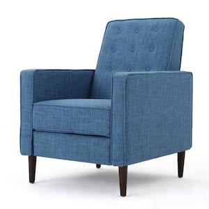 Deborah 27 in. Muted Blue Polyester Tufted Club Chair Recliner