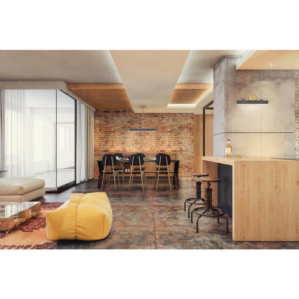 Valise Vintage Brass LED Wall Sconce with Vegan Leather