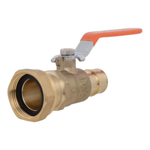 1 in. PEX-A Brass Expansion X 1-1/4 in. NPSM Straight Water Meter Valve
