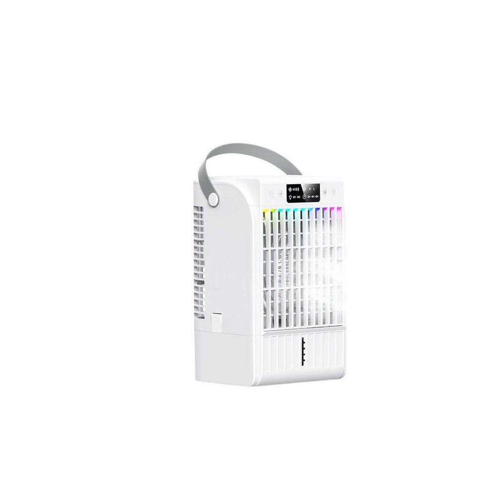 2-6 Hours 1500 ML Portable Evaporative Air Cooler 4-Wind Speeds 2-Spray Modes Timer 7-Color Night Light White