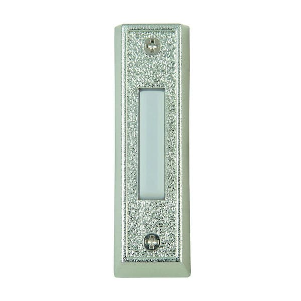 Carlon Wired Door Bell Push Button, Silver (6 per Case)
