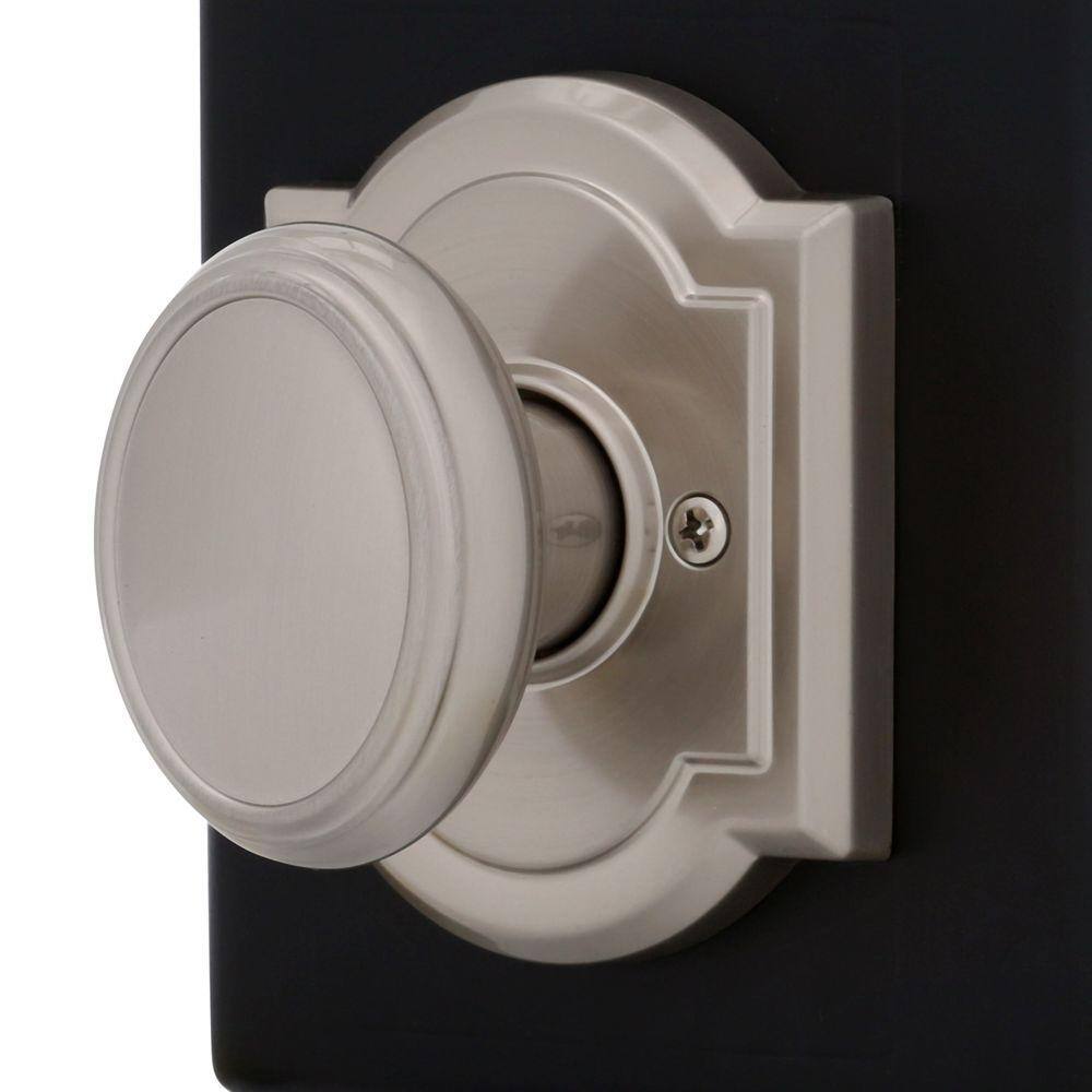 Satin Nickel Egg-Shaped Zinc Passage Door Knob