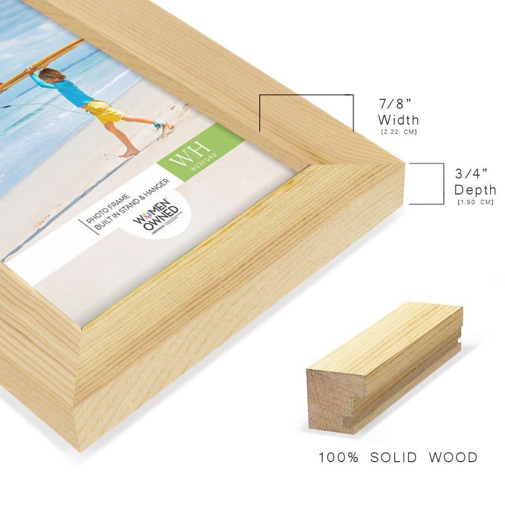 Natural Wood 3.5" x 5" Matte Finish Picture Frame