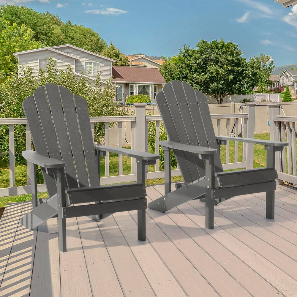 Charcoal resin plastic online adirondack chair