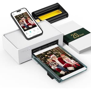 Photo Printer, Wi-Fi, 20 Sheets, Full-Color, Instant Printer for iPhone, Android, Smartphone, Thermal dye Sublimation