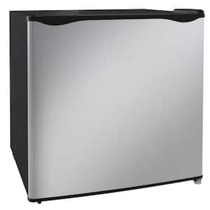 1.1 cu. ft. Manual Mini Upright Freezer in Silver with Removable Shelves, Reversible Door for Home, Dorm and Apartment