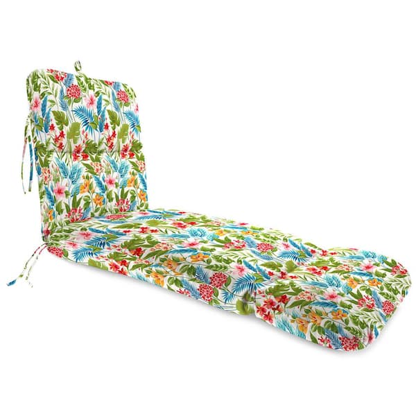 74 in. L x 22 in. W x 5 in. T Rectangular Outdoor Chaise Lounge Cushion in Carena Multi