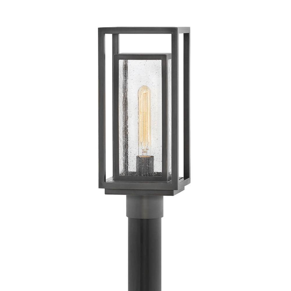 Republic 1-Light Oil Rubbed Bronze Composite Plastic Weather Resistant Post Light with LED Bulbs Included -  HINKLEY, 1001OZ-LL