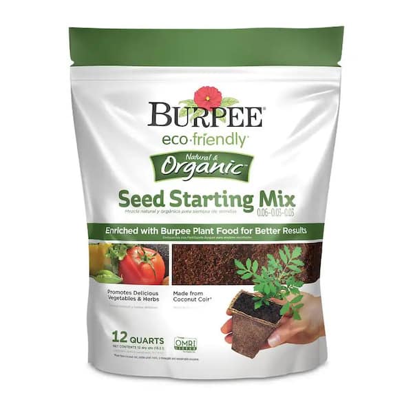 Burpee 3.8 lbs. 4 cu. ft. Organic Coco Coir Soil Amendment Seed Starting Mix (1-Pack)