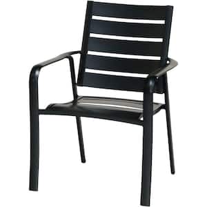 Cortino All-Weather Commercial Aluminum Slatted Outdoor Dining Chair