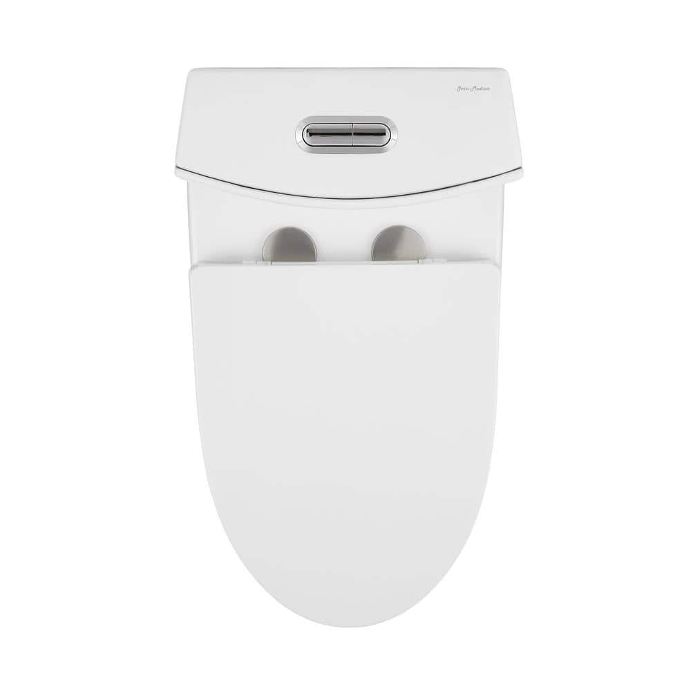 White Elongated Dual Flush High Efficiency Toilet