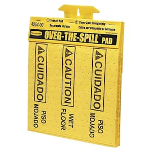16.5 in. x 14 in. Polypropylene Bilingual Over-the-Spill Pad Tablet