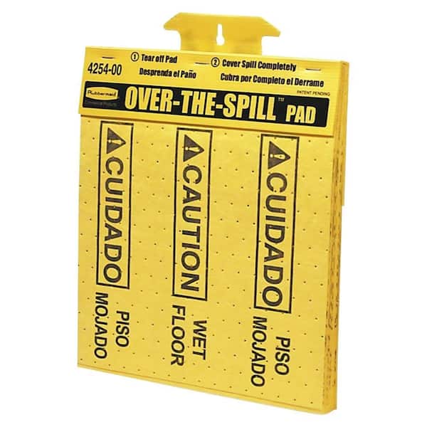 Rubbermaid 16.5 in. x 14 in. Polypropylene Bilingual Over-the-Spill Pad Tablet