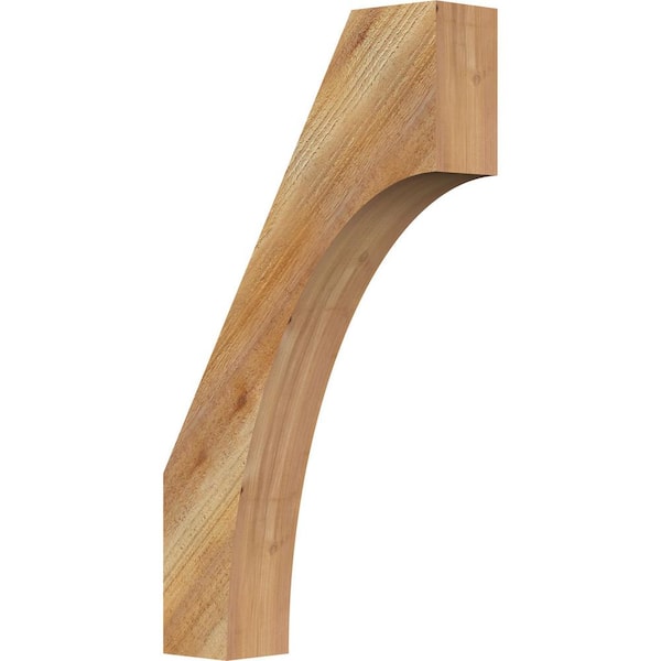Ekena Millwork 4"W x 16"D x 28"H Westlake Rough Sawn Knee Brace, Western Red Cedar
