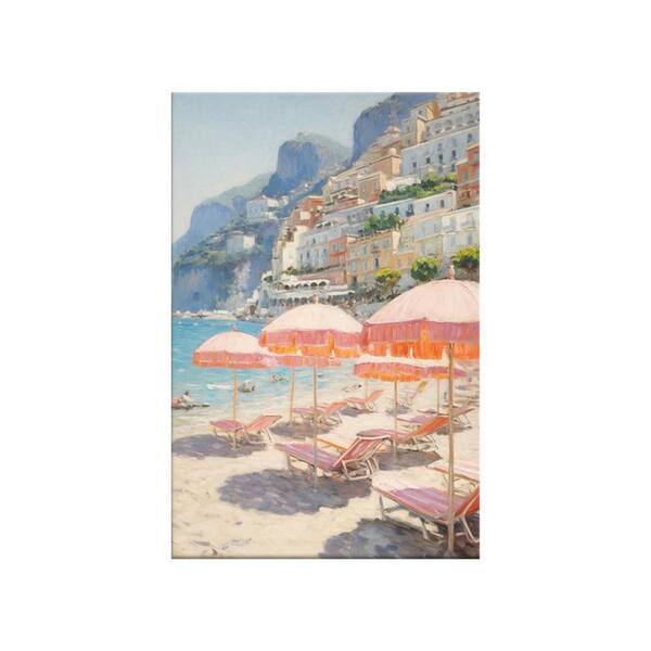 Coast Beach Unframed Canvas Art Print 36 in. x 24 in. PDDRWVNJVY - The ...
