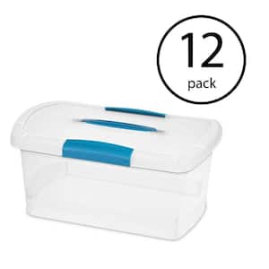6 Qt. Medium Nesting Showoffs File Box with Latches in Clear (12-Pack)