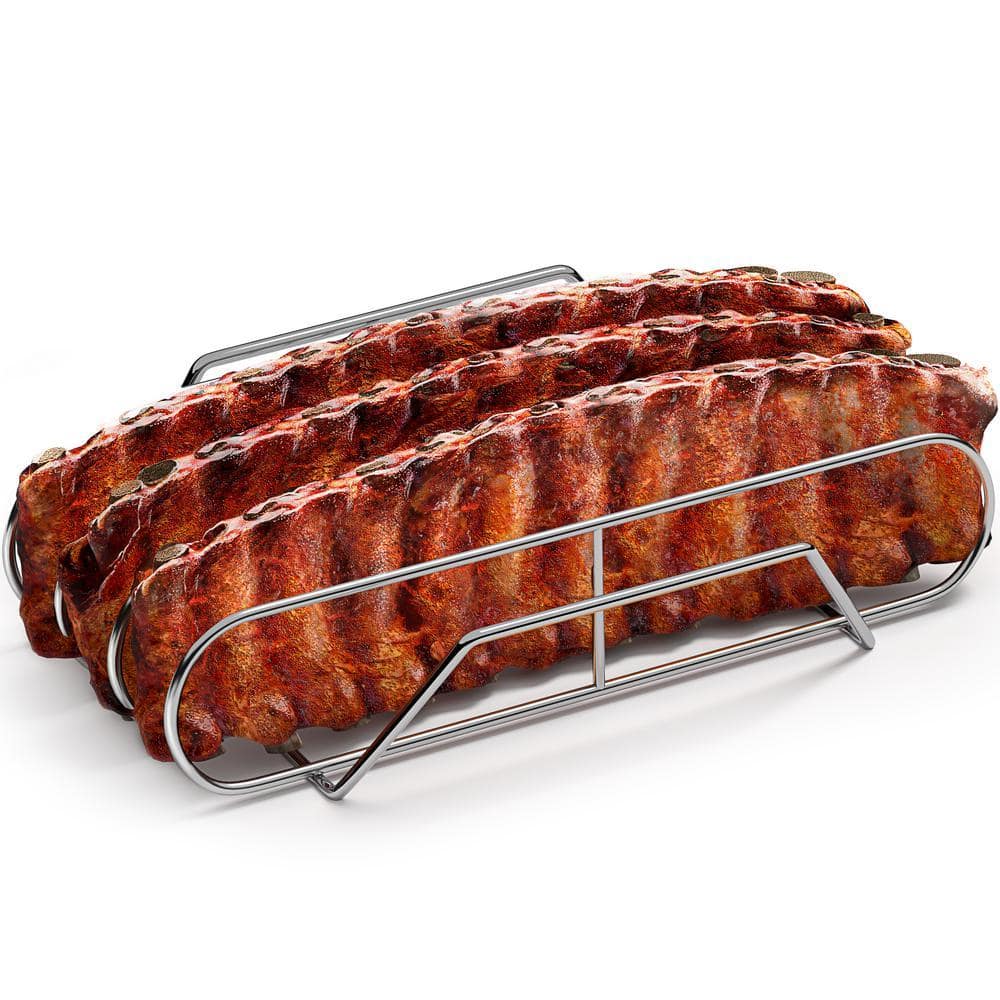 Soy Rib Rack Sorbus Non-Stick Rib Rack XL - Porcelain Coated Steel Roasting Stand ...
