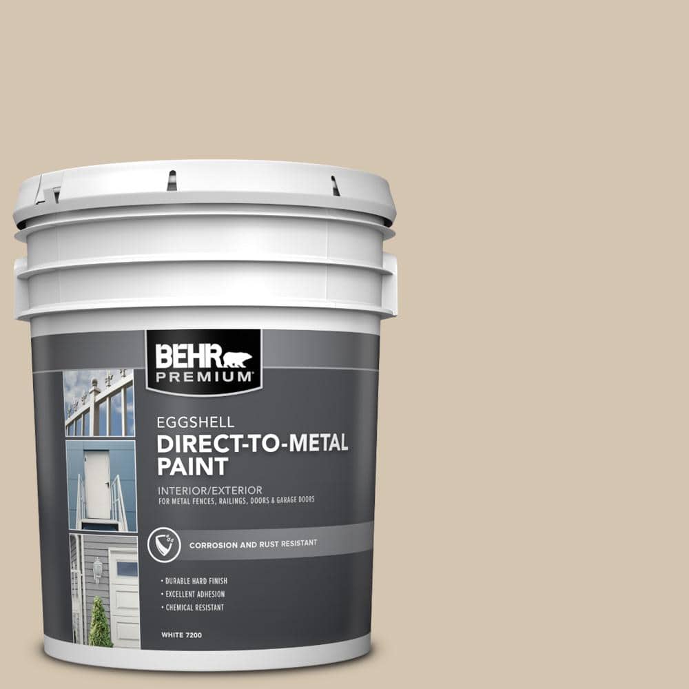 BEHR PREMIUM 5 gal. N3003 Casual Khaki Eggshell Direct to Metal