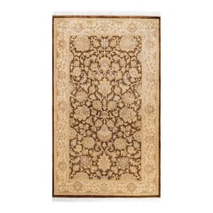 Mogul One-of-a-Kind Traditional Brown 3 ft. 1 in. x 5 ft. 3 in. Oriental Area Rug