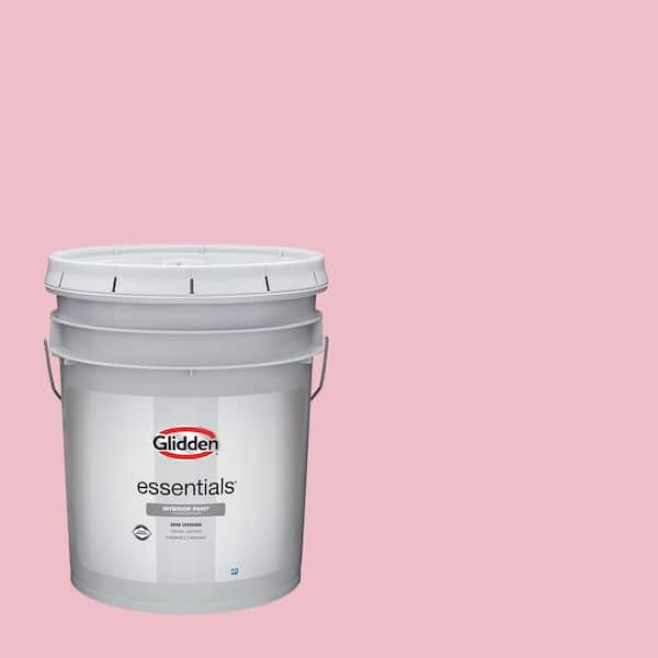 Glidden Essentials 5 gal. PPG1183-3 Rose Melody Semi-Gloss Interior Paint