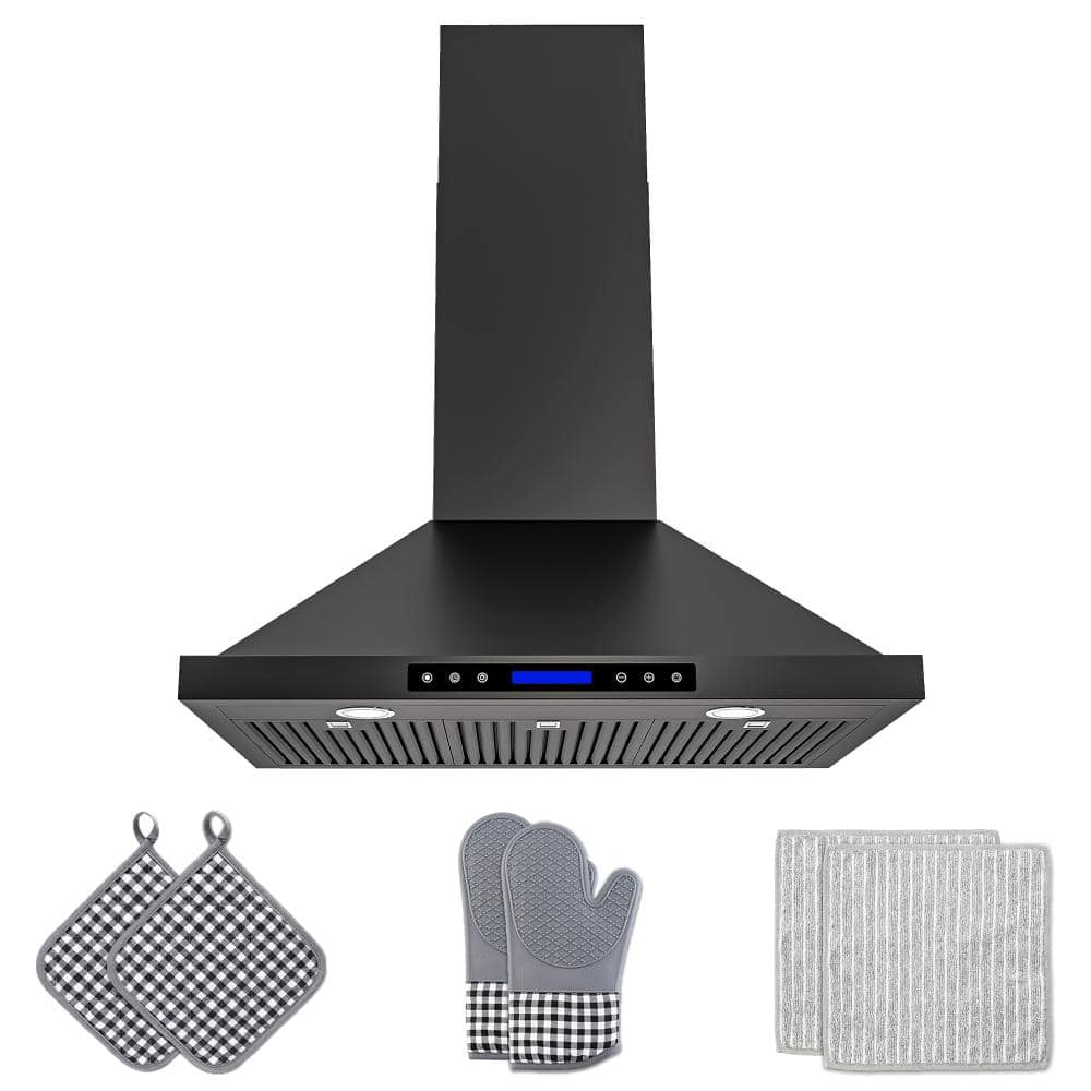 36 in. 400 CFM Convertible Wall Mount Downdraft System in Black Stainless Steel with Remote Control, Touch Control LCD price history on PriceWatchPro