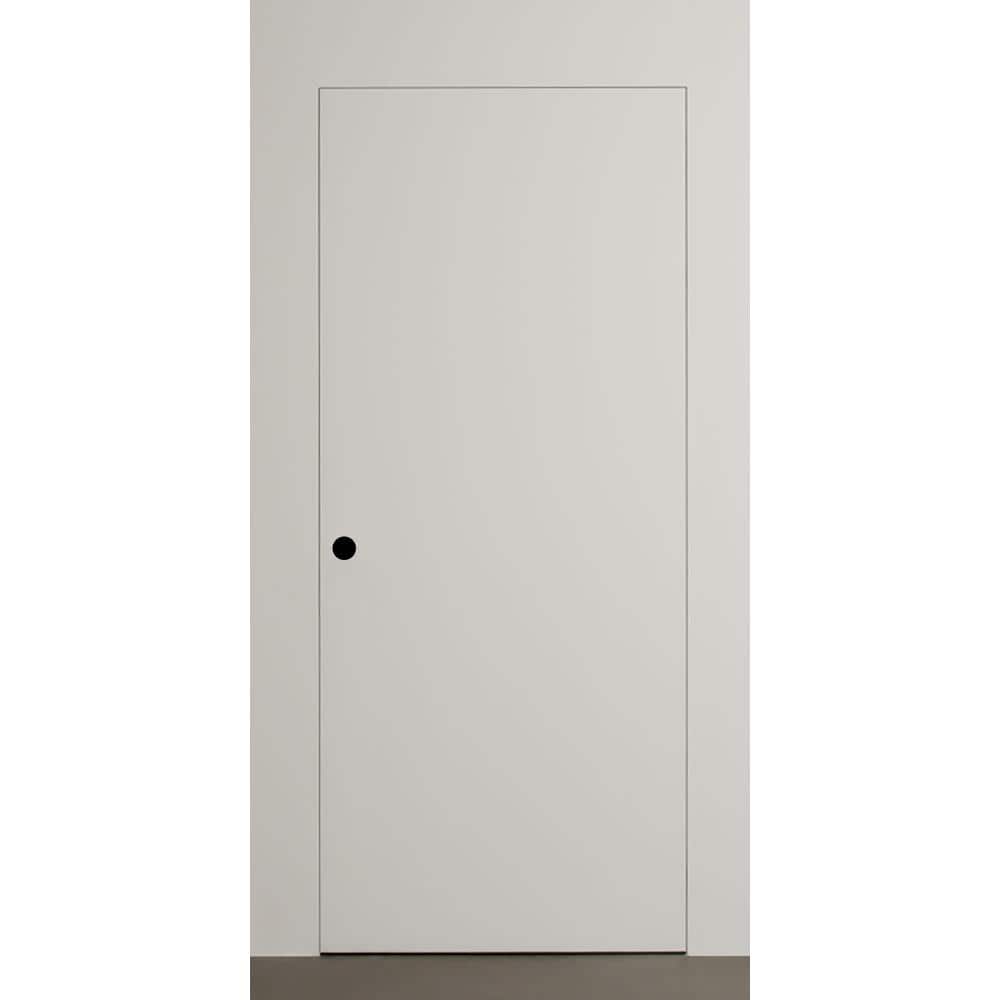 Invisible Reverse Frameless 32 in. x 96 in. Right Hand Primed White Wood Single Prehung Interior Door w/Concealed Hinges price history on PriceWatchPro