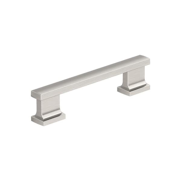 Amerock Triomphe 3-3/4 in. (96 mm) Center-to-Center Satin Nickel Bar Cabinet Pull (10-Pack)