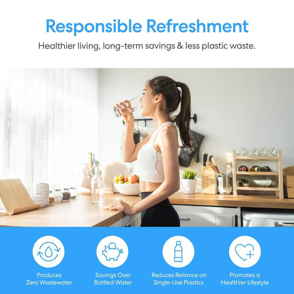 Brio Stainless Steel Bottom Load Water Cooler Dispenser with Hot, Cold, and Room Temperature Water