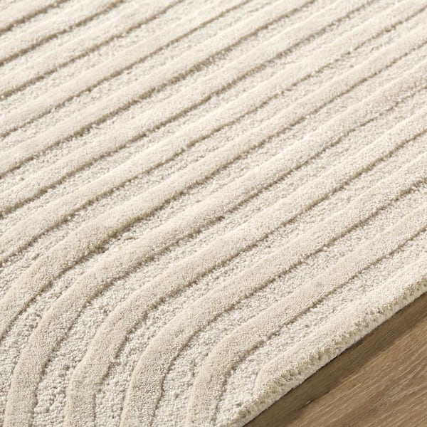 Brook Beige Modern 8 ft. x 10 ft. Indoor Area Rug