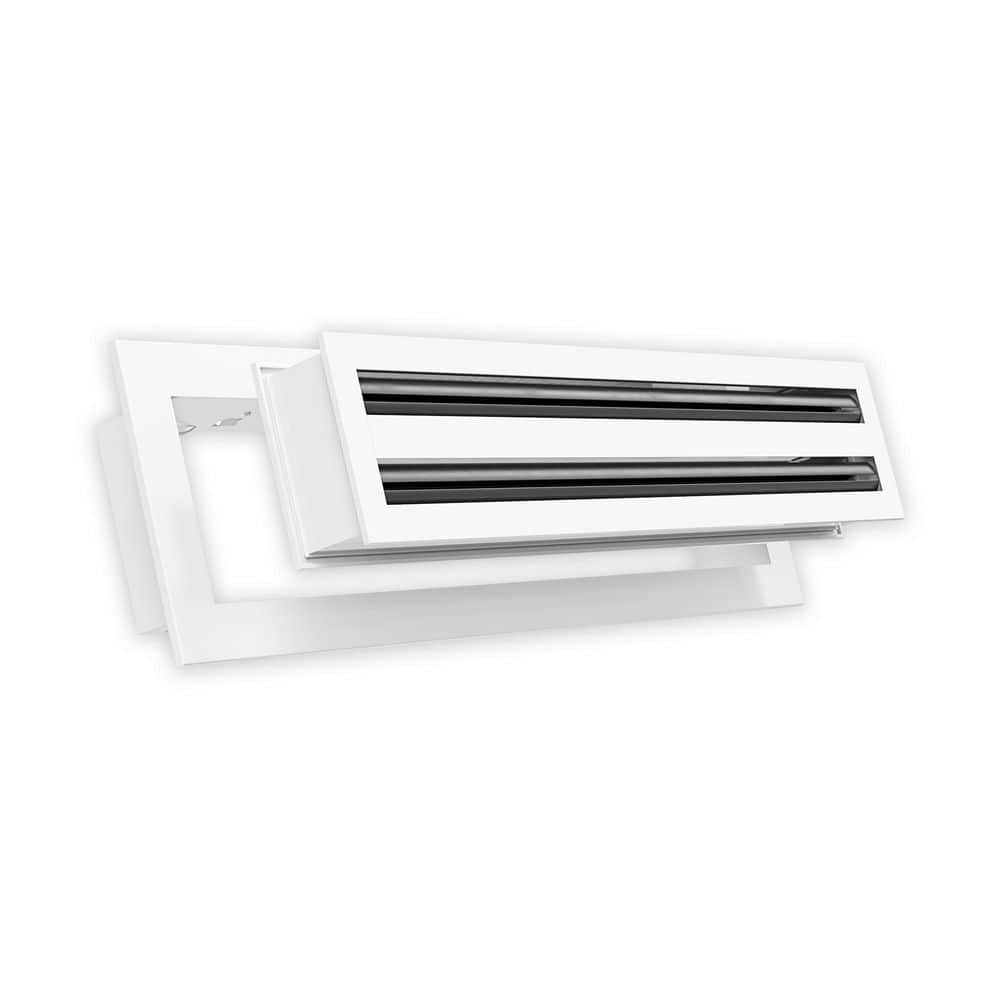 18 in. x 4 in. Aluminum Wall/Ceiling Linear Slot Diffuser in White price history on PriceWatchPro
