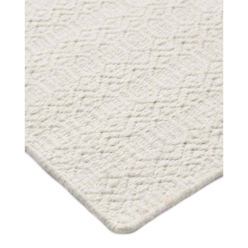 Handmade Ivory Wool 60'' x 36'' Flatweave Area Rug