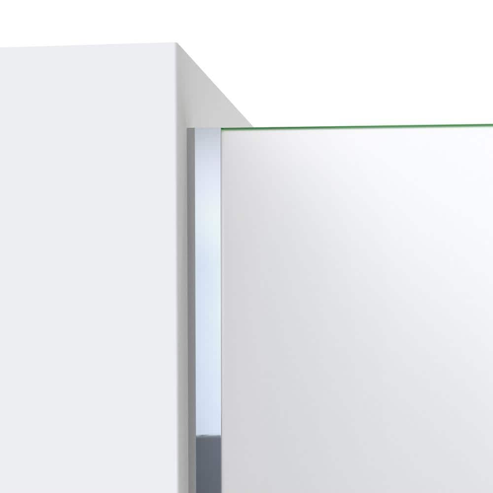 Linea 30'' x 72'' Frameless Frosted Tempered Glass Shower Screen