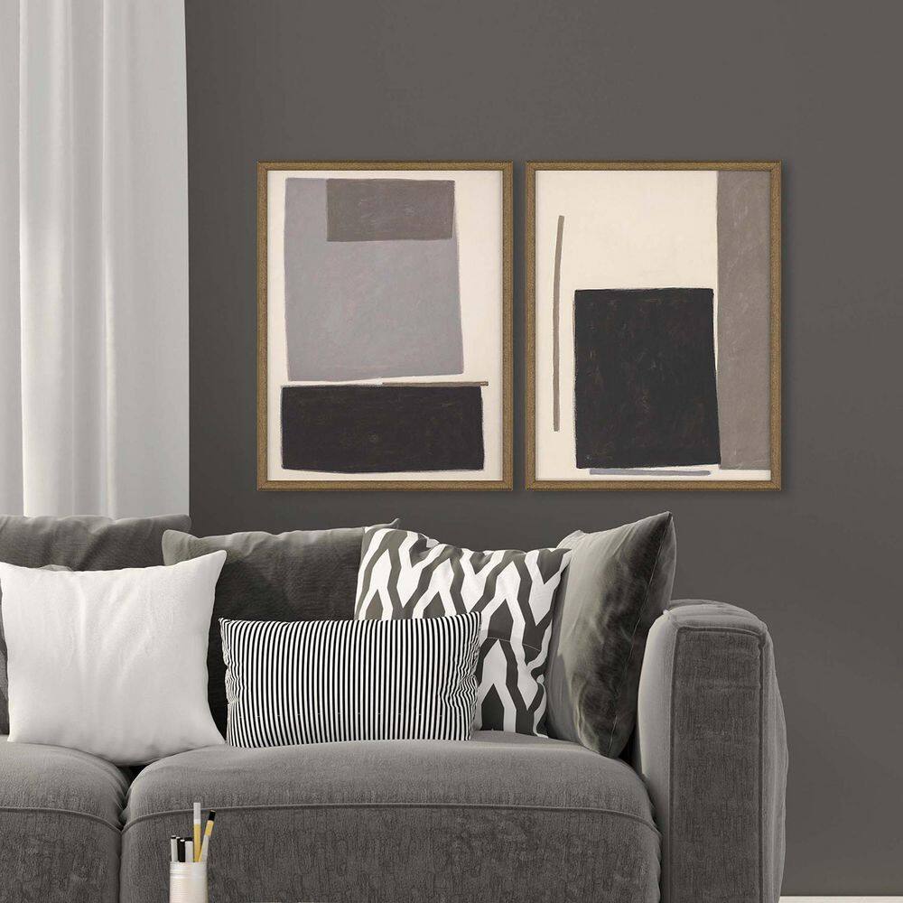 Gunnarsdottir 2 Piece Framed Giclee Abstract Art Print 25 in. x 19 in. price history on PriceWatchPro