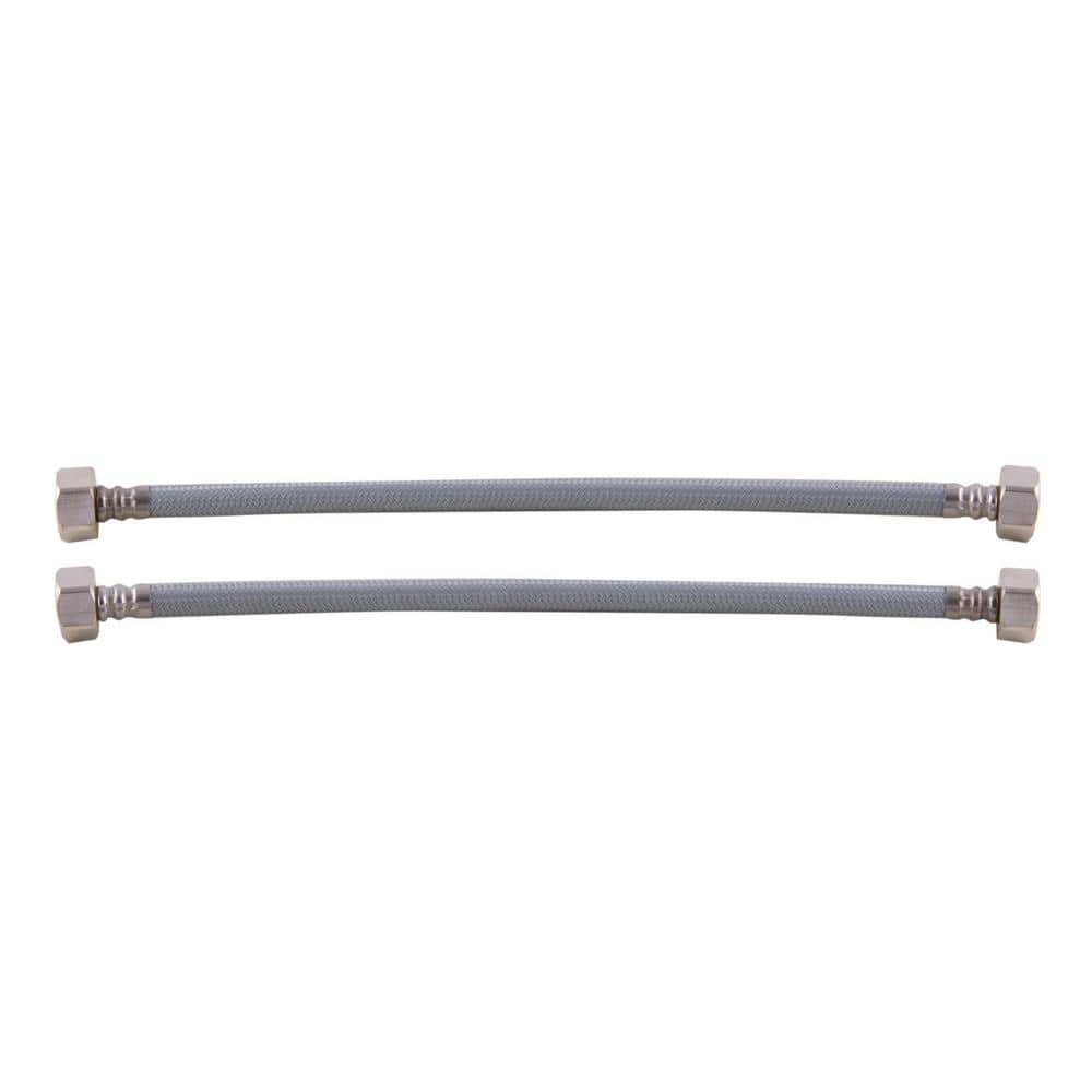 Brushed Nickel Modern Widespread Bathroom Faucet Set