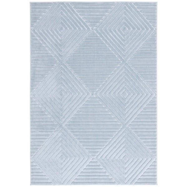 SAFAVIEH Selena 9 ft. x 12 ft. Blue Solid Diamond Area Rug