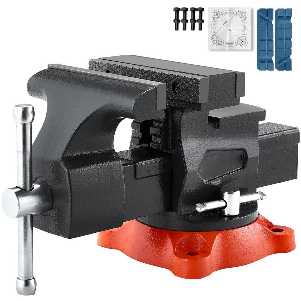 SKYSHALO Bench Vise, 2. 8 in. Throat Depth, 5.5 in. Jaw Width, 5. 5 in. Max Jaw Opening Multipurpose Vise Product