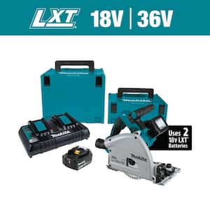 18V X2 LXT Lithium-Ion (36V) Brushless Cordless 6-1/2 in. Plunge Circular Saw w/ (2) Batteries 5.0Ah, 55T Blade