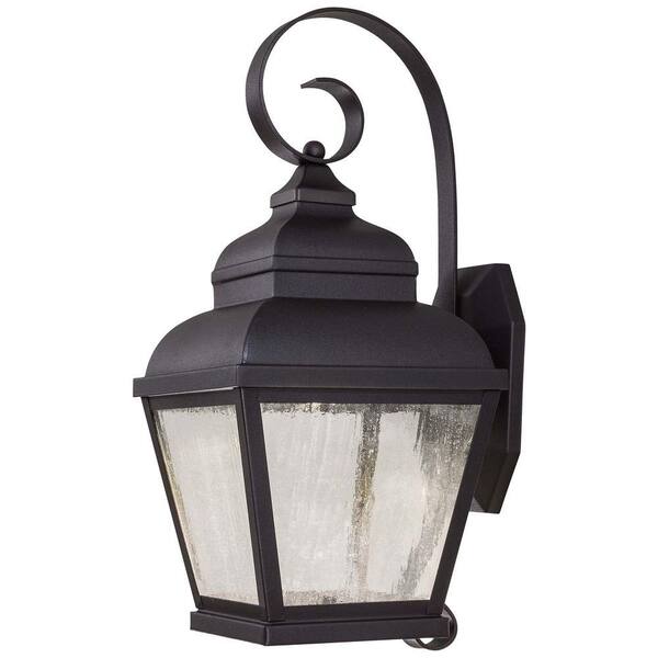 the great outdoors by Minka Lavery Mossoro 1-Light Black Integrated LED Outdoor Wall Lantern Sconce