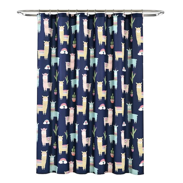 Cactus Shower Curtain for Bathroom Green Plant Fabric Shower Curtain Set 71in 
