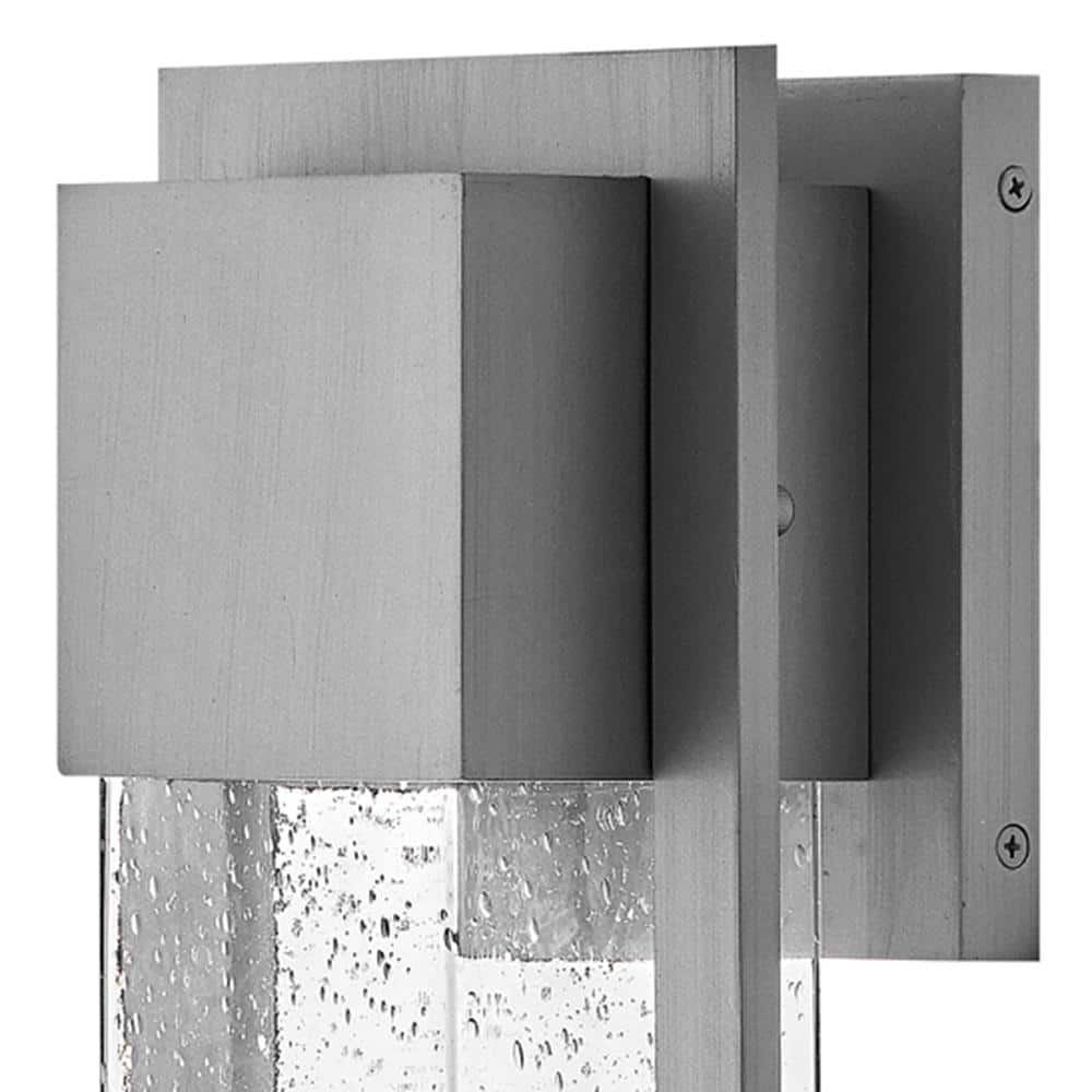 Alex 15.75" Antique Brushed Aluminum LED Outdoor Wall Lantern