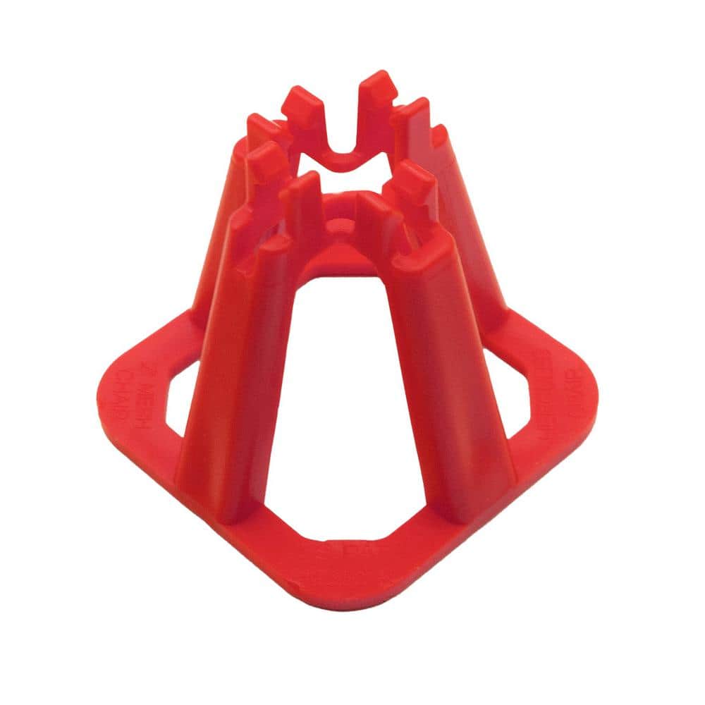 Hercules 2" Red Steel Mesh Chair for Concrete (100 Count)