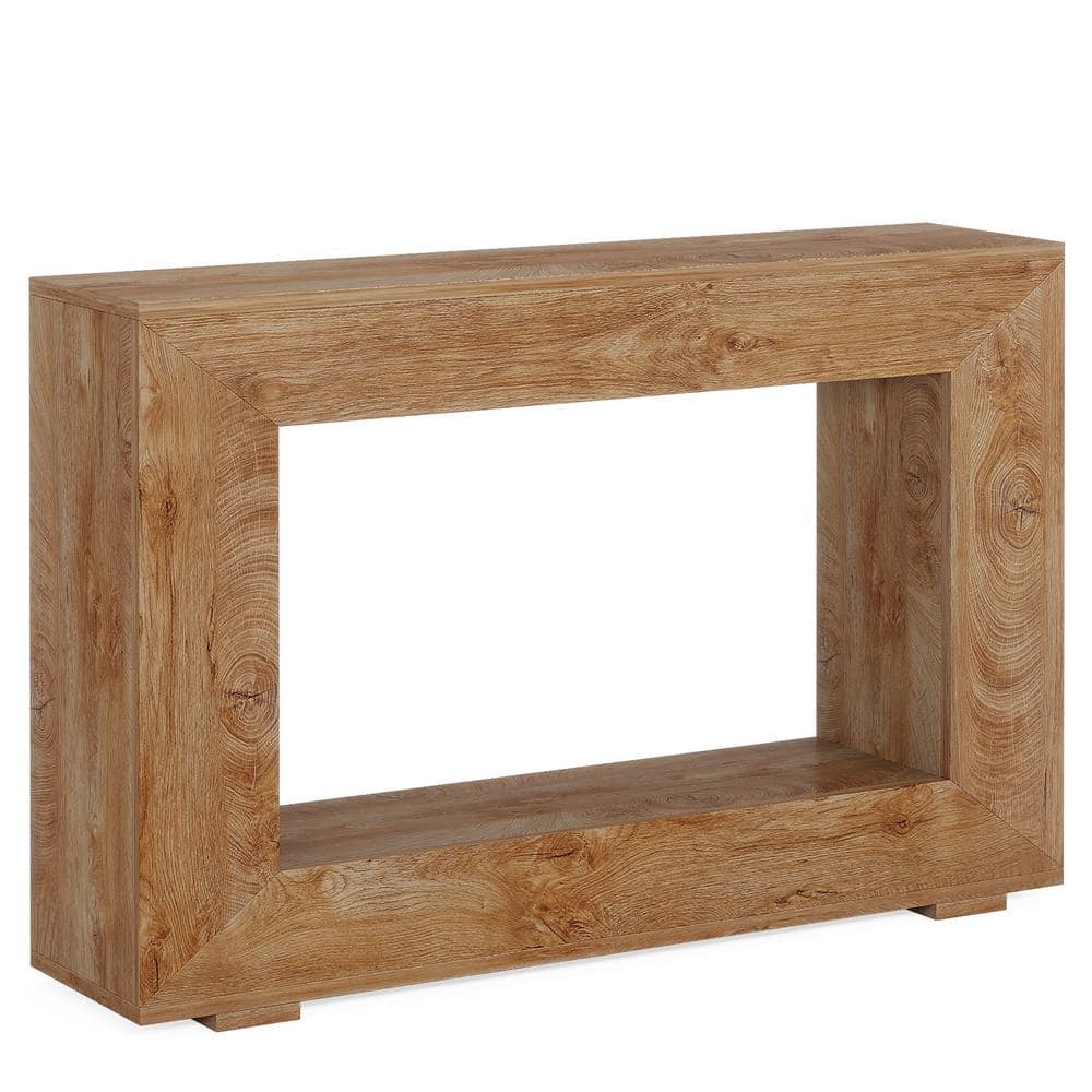 BYBLIGHT 47 in. Wood Finish Rectangle MDF Console Table with Storage for Entryway, Hallway, Living Room BB-JW0770XL
