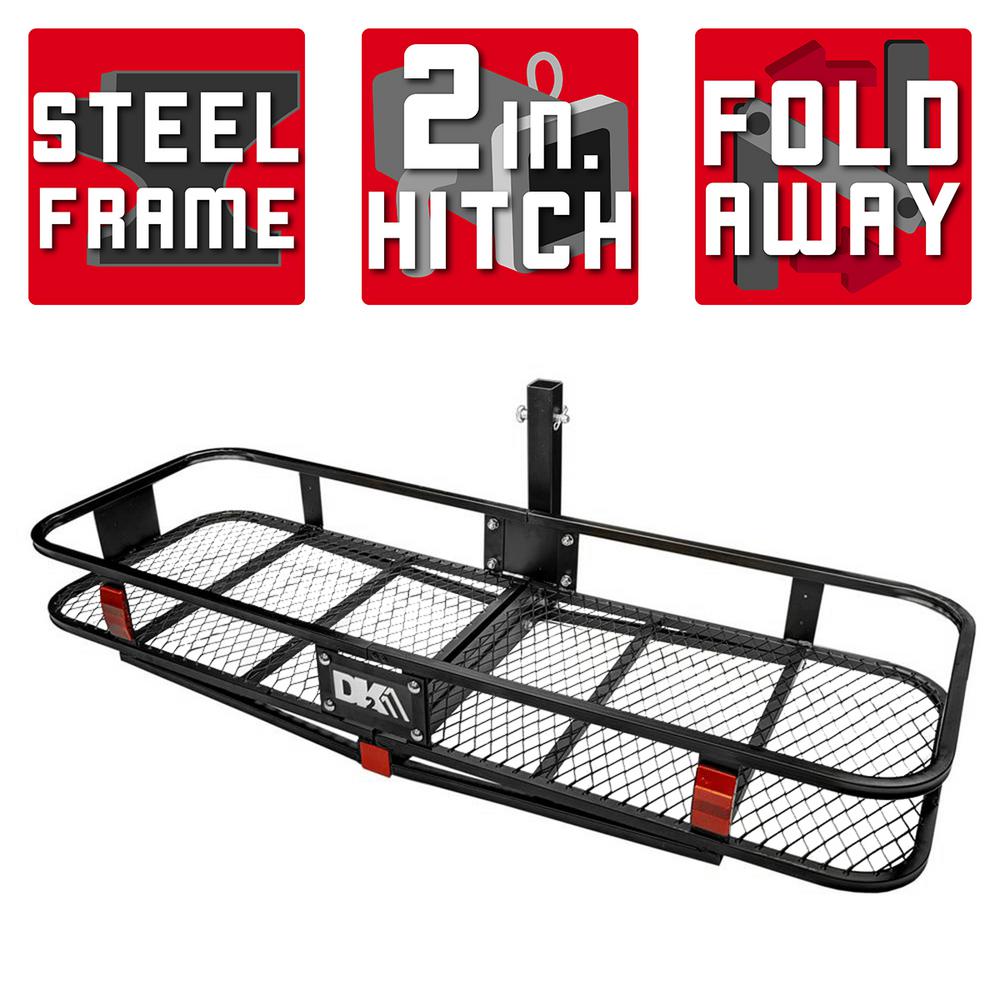 folding hitch cargo carrier