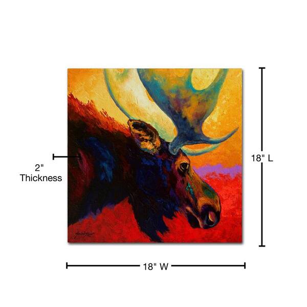 Trademark Fine Art 'Alaska Spirit Moose' Canvas Art by Marion Rose